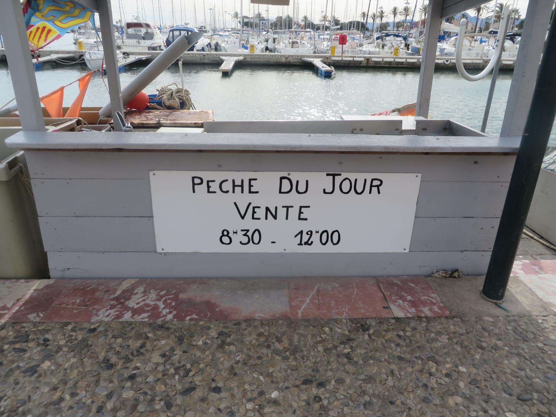 La vente de poisson au port