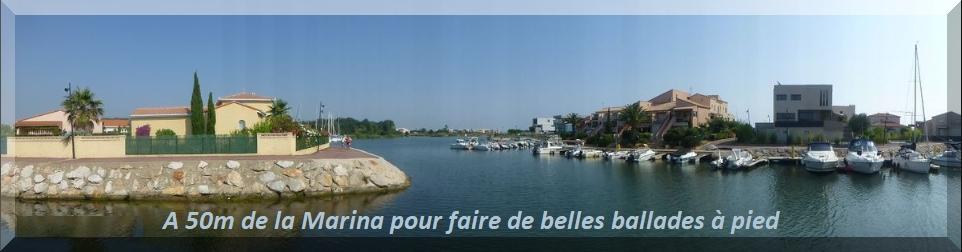 La Marina à 50m pour faire de belles balades